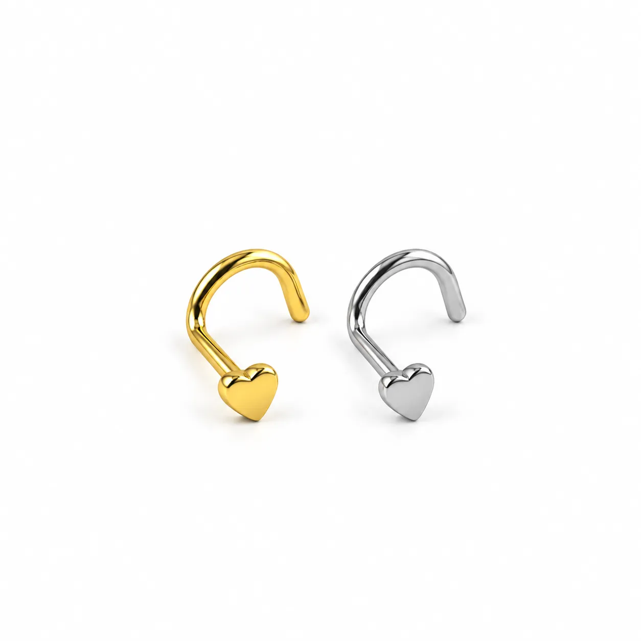 U-Shape Solid heart-Gold