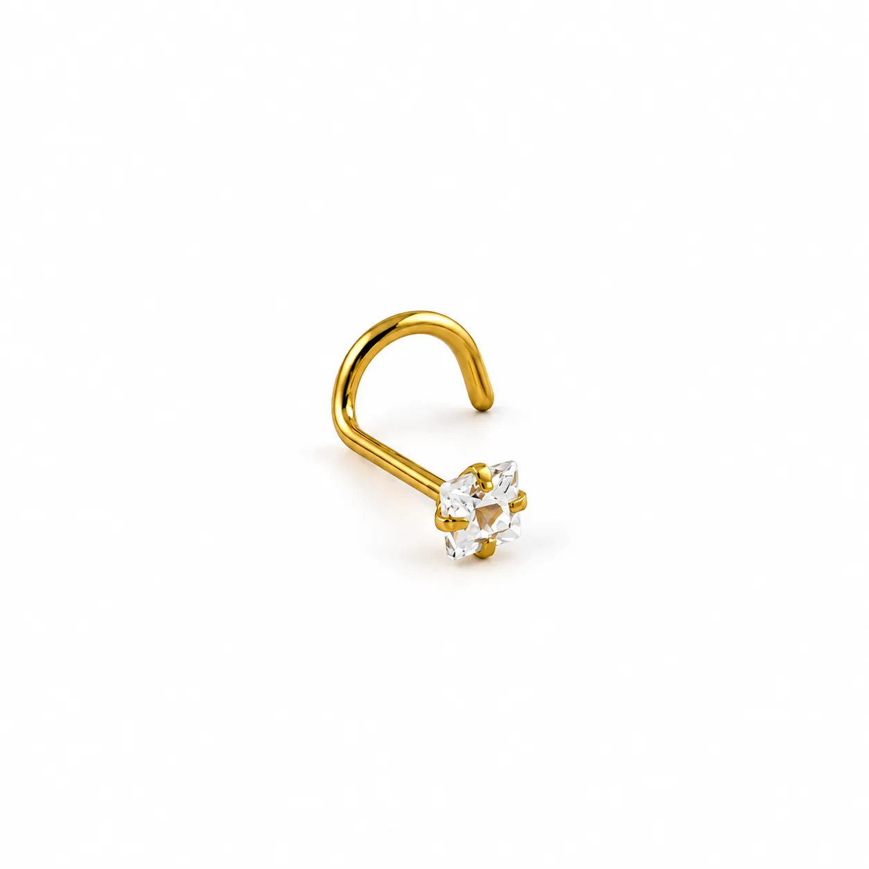 U-Shape Zirconia square-Gold