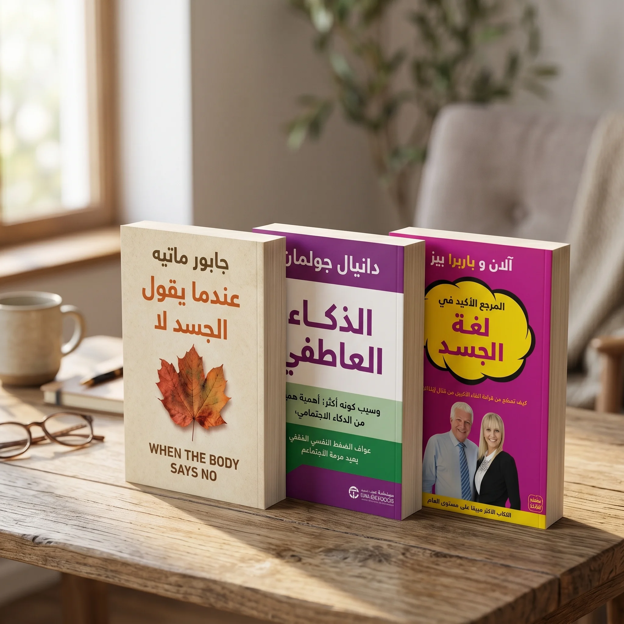مجموعة فهم النفس والناس — عندما يقول الجسد لا + الذكاء العاطفي + المرجع الأكيد في لغة الجسد.