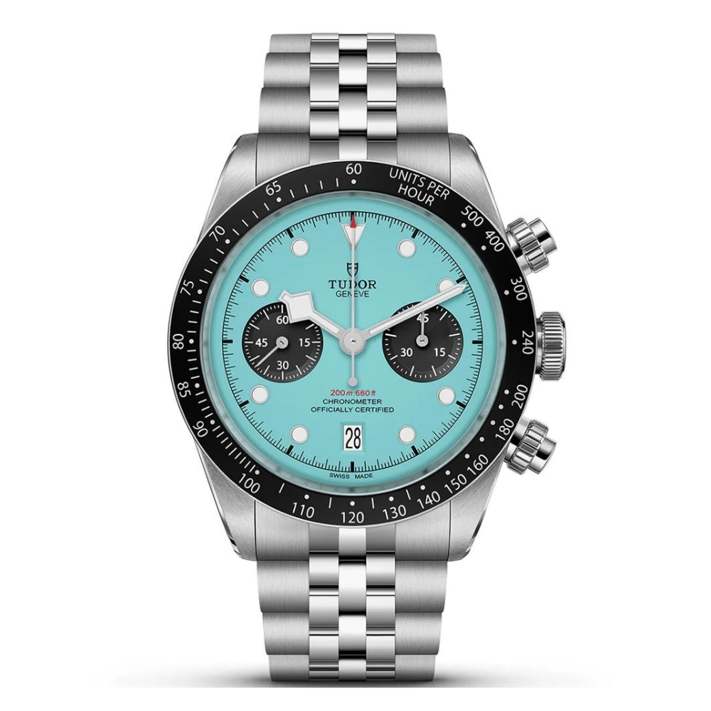 Tudor Watch For Men - Black Bay Chrono Flamingo Blue - Ref. M79360N-0024