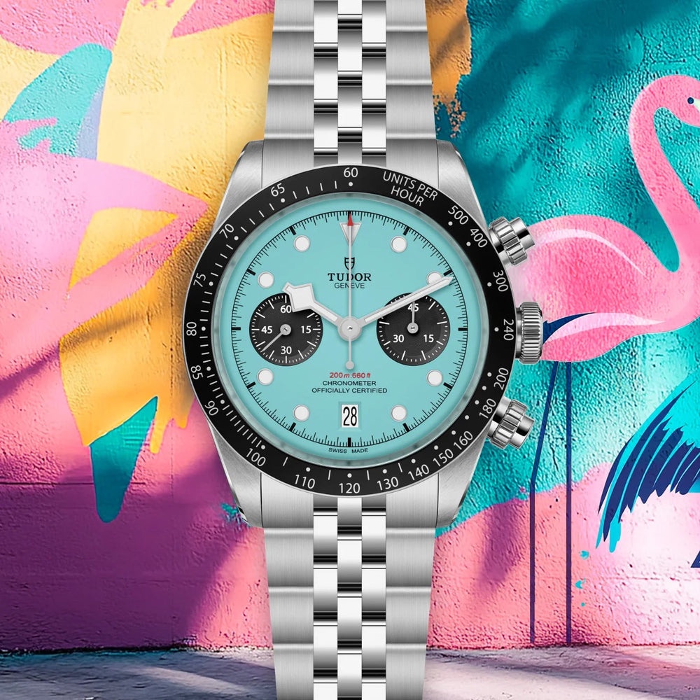 Tudor Watch For Men - Black Bay Chrono Flamingo Blue - Ref. M79360N-0024