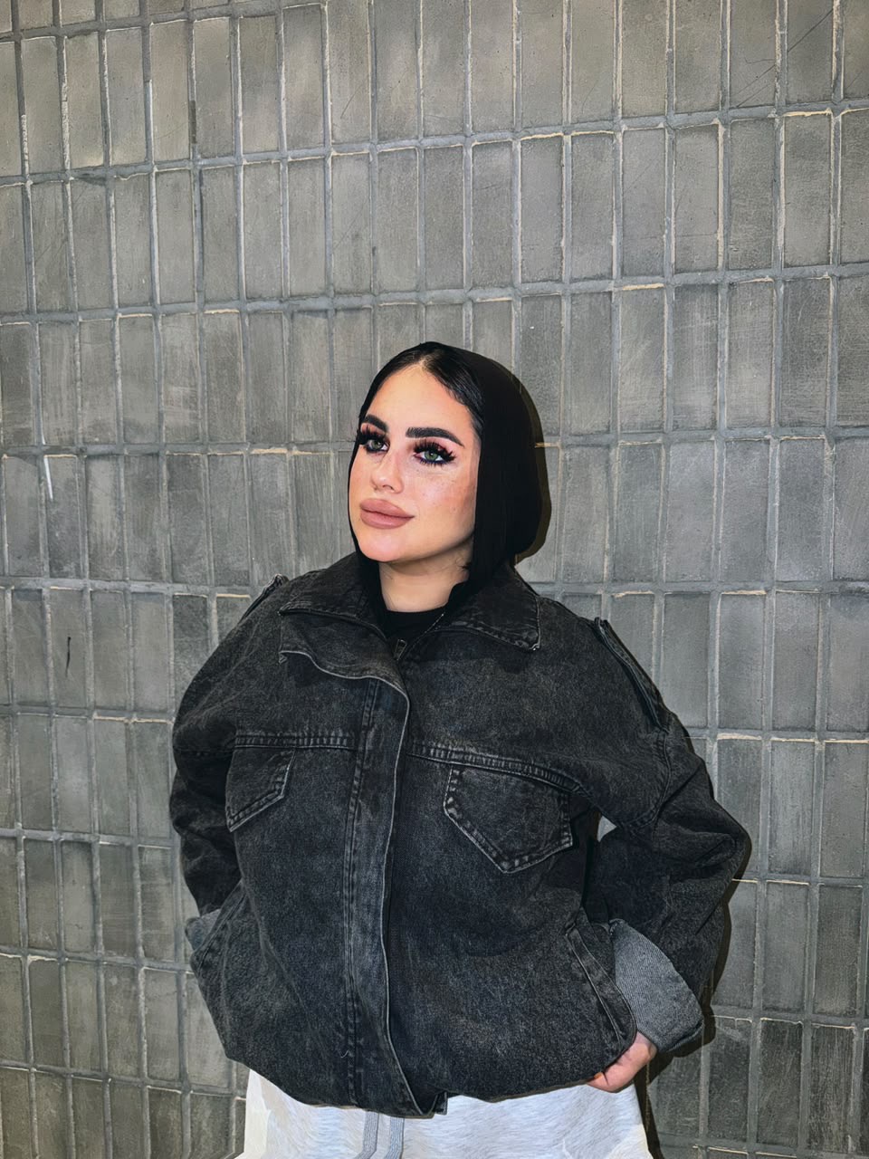 Oversized Imported Denim Jacket (578)