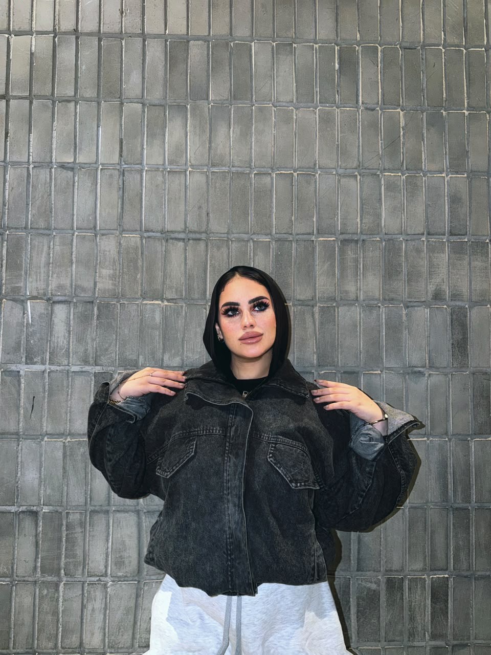 Oversized Imported Denim Jacket (578)