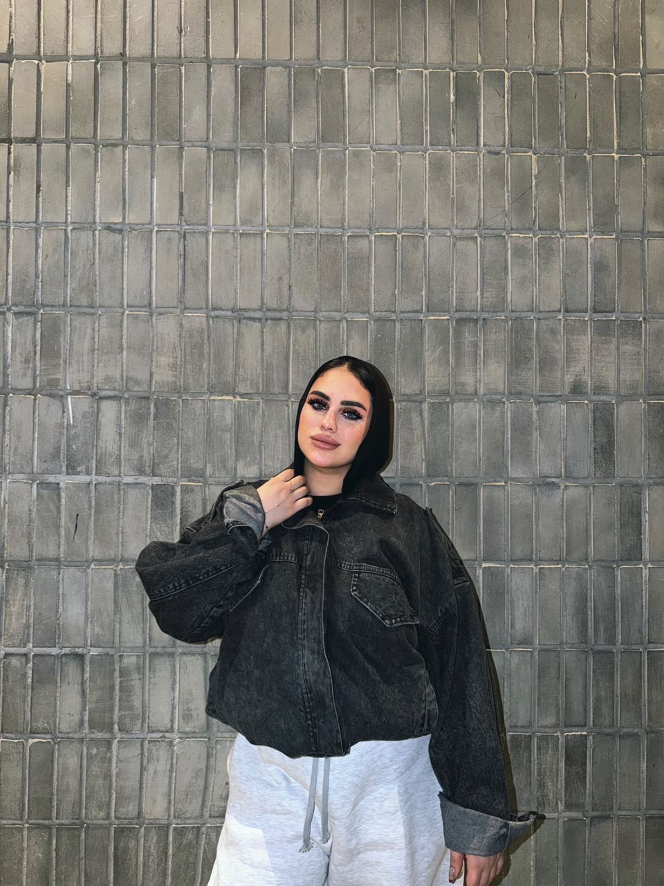 Oversized Imported Denim Jacket (578)