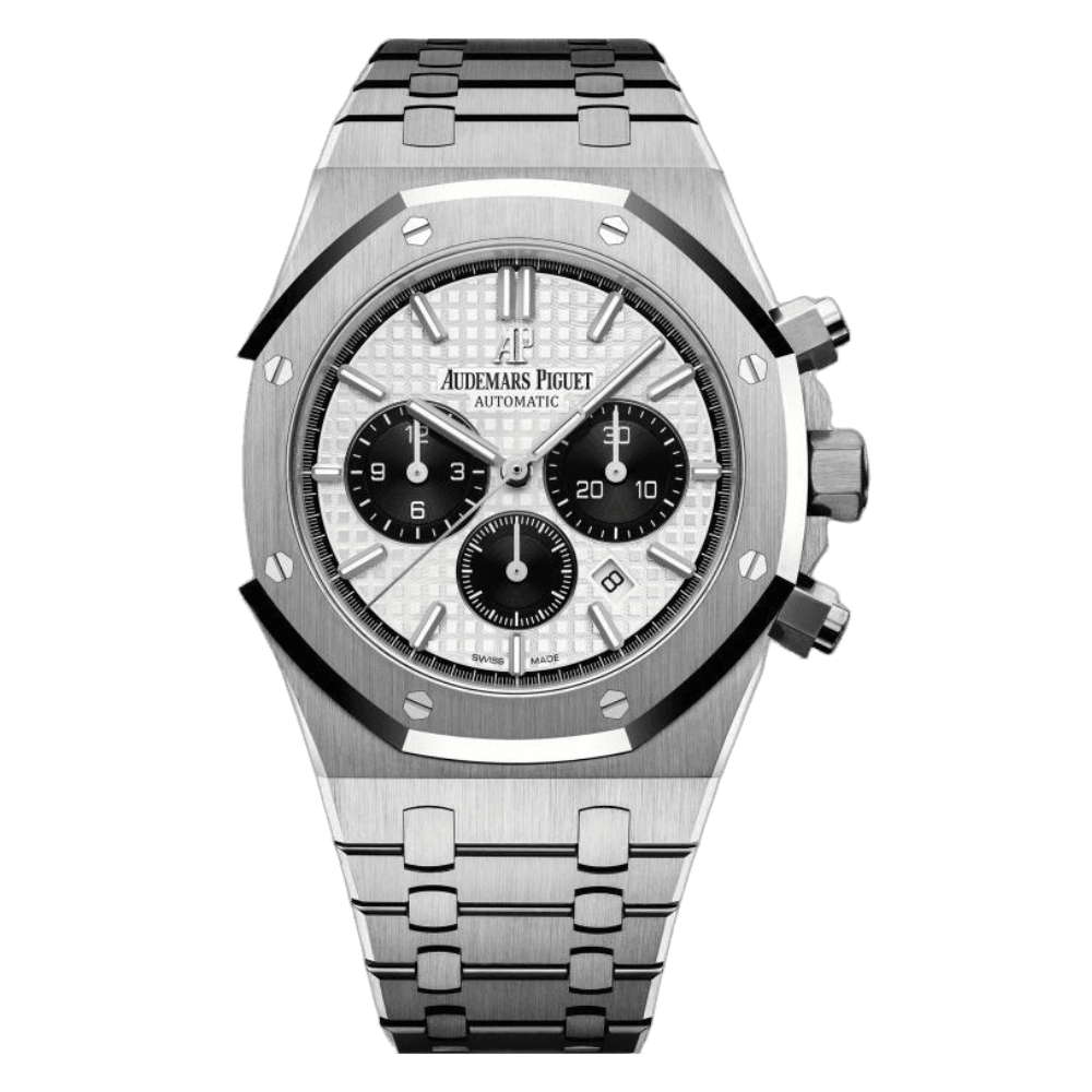 Audemars Piguet Watch For Men - Royal Oak Selfwinding Chronograph, Steel, Silver-Black Two-Tone Dial