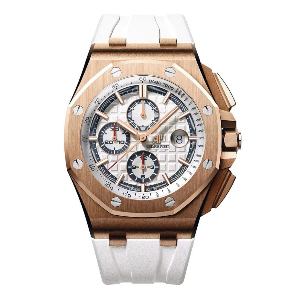 Audemars Piguet Watch For Men - Royal Oak Offshore Chronograph, Rose Gold, Black Dial