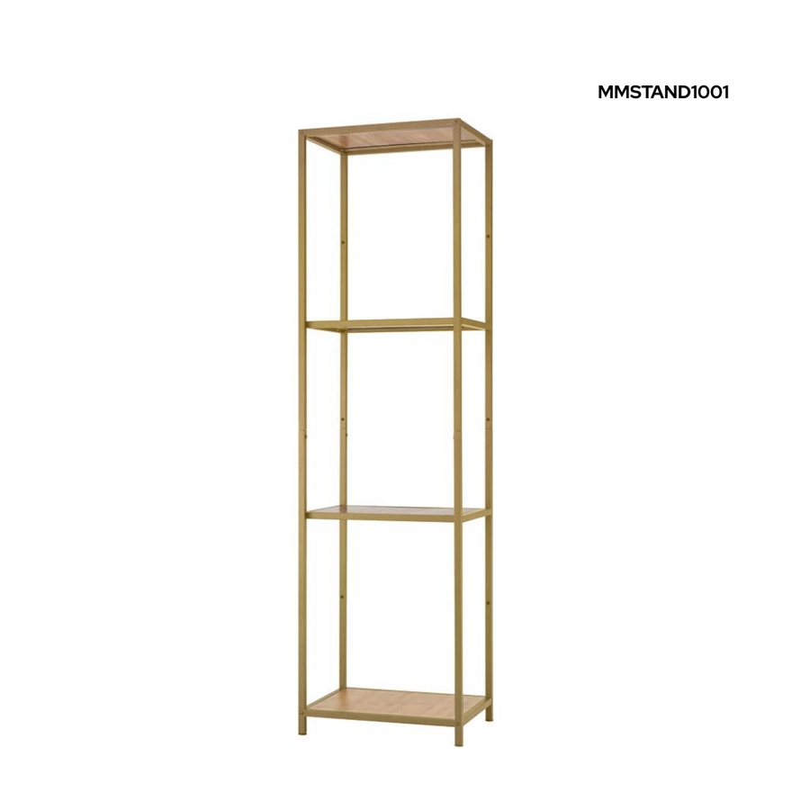 وحدة عرض معدن بسطح خشب MDF 180×40×30 سم