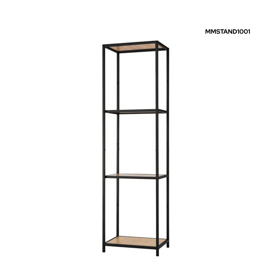 وحدة عرض معدن بسطح خشب MDF 180×40×30 سم