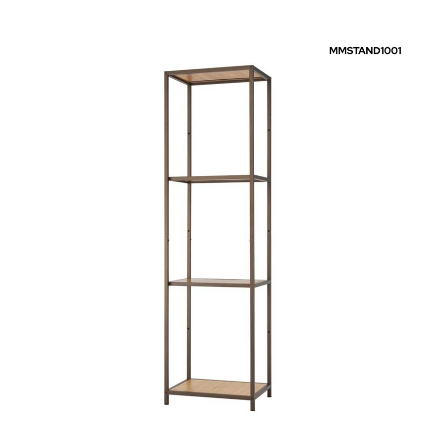 وحدة عرض معدن بسطح خشب MDF 180×40×30 سم