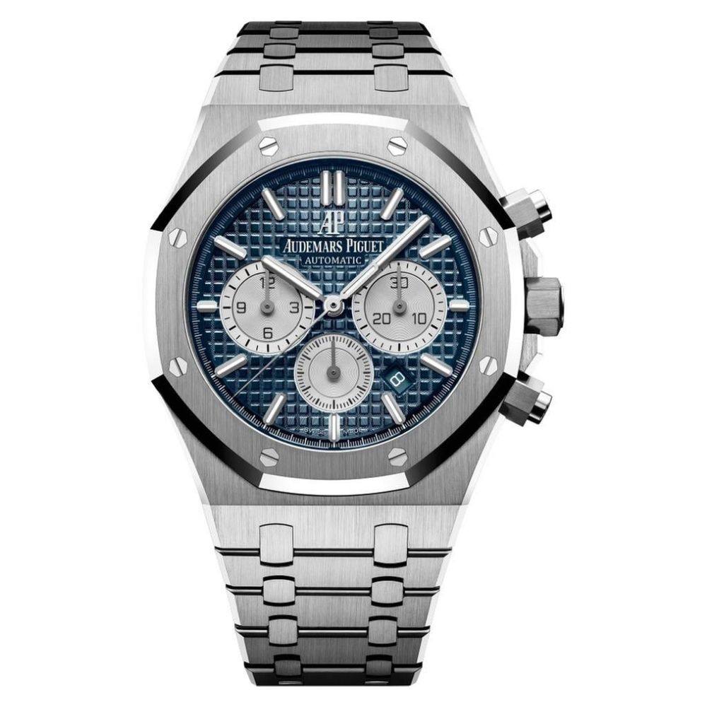 Audemars Piguet Watch For Men - Royal Oak Selfwinding Chronograph, Steel, Blue Dial