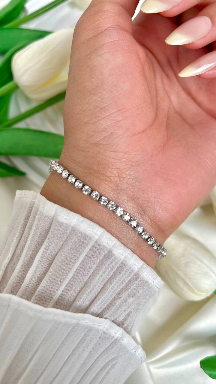 Silver Tennis Bracelet