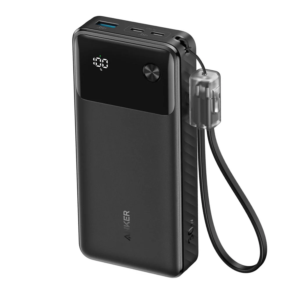 Anker Power Bank 20000mAh 30W – باور بانك أنكر بشحن سريع وشاشة رقمية