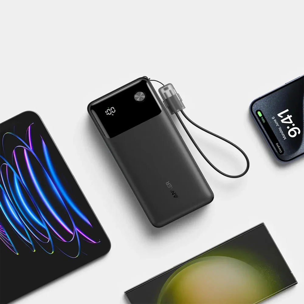 Anker Power Bank 20000mAh 30W – باور بانك أنكر بشحن سريع وشاشة رقمية