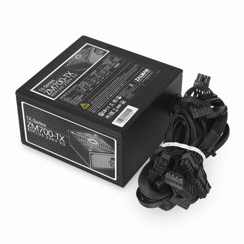 باور سبلاي استيراد مروحة مضيئة 700 وات  Zalman ZM700-TX 80 PLUS  – ببرشامة المصنع