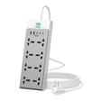 LDNIO SC4 2500W Universal Power Strip with 65W Fast Charging & 4 AC Universal Outlets