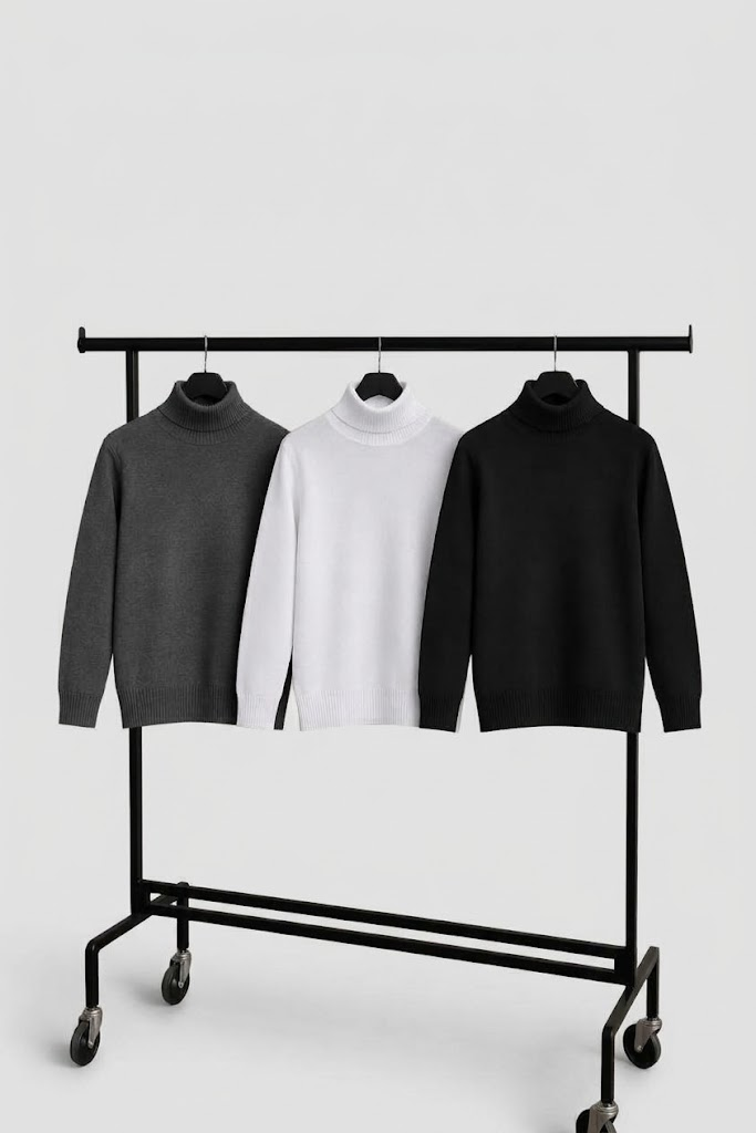 Men’s Winter 3-Piece High Collar Set | باندل 3 قطع هايكول رجالي شتوي