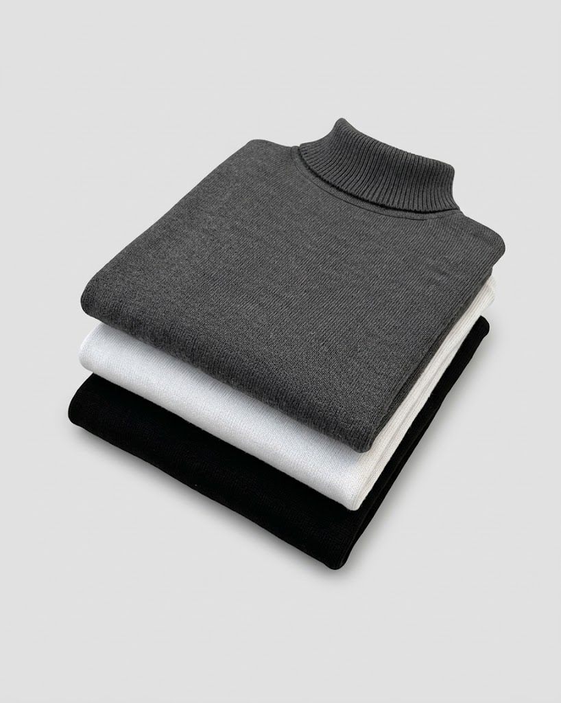 Men’s Winter 3-Piece High Collar Set | باندل 3 قطع هايكول رجالي شتوي