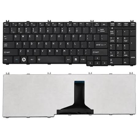 Toshiba laptop Keyboard for Toshiba Satellite C660 - (Black)