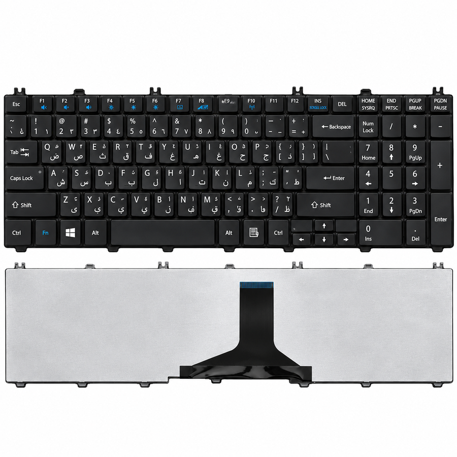 Toshiba laptop Keyboard for Toshiba Satellite C660 - (Black)