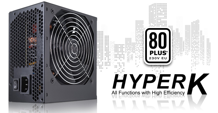 باور سبلاي FSP Hyper K 500W ATX – كفاءة 85%+ – Active PFC شهادة +80 - برشامة المصنع استيراد بحالة الزيرو