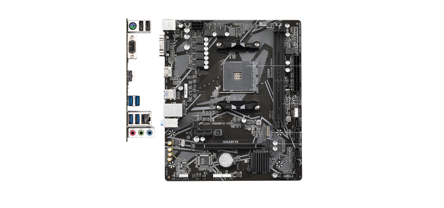 مازربورد GIGABYTE A520M K V2 – AMD AM4 جديدة بضمان الوكيل مترا
