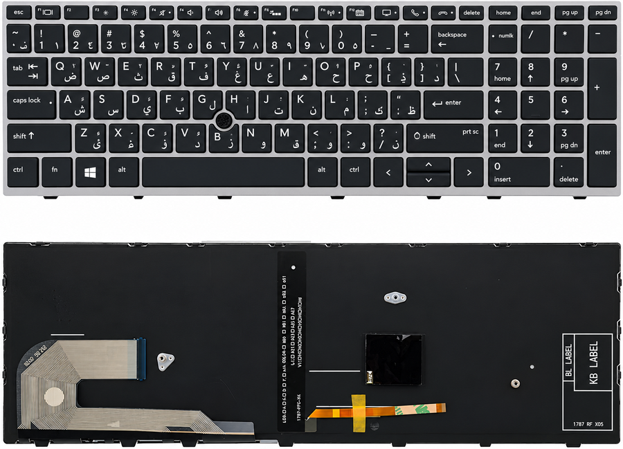 HP laptop Keyboard Compatible with HP Elitebook 850 g5 855 G5 850 G6 750 G5 755 G5 Zbook 15u G5 G6 US L11999-001 Backlit