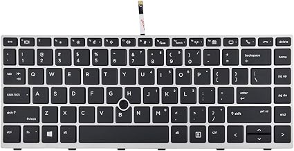 HP Laptop Keyboard for HP EliteBook 840 G5 840 G6 745 G5 745 G6 846 G5 848 G5 Zbook 14U G5 G6 Series US Layout (Backlight) 