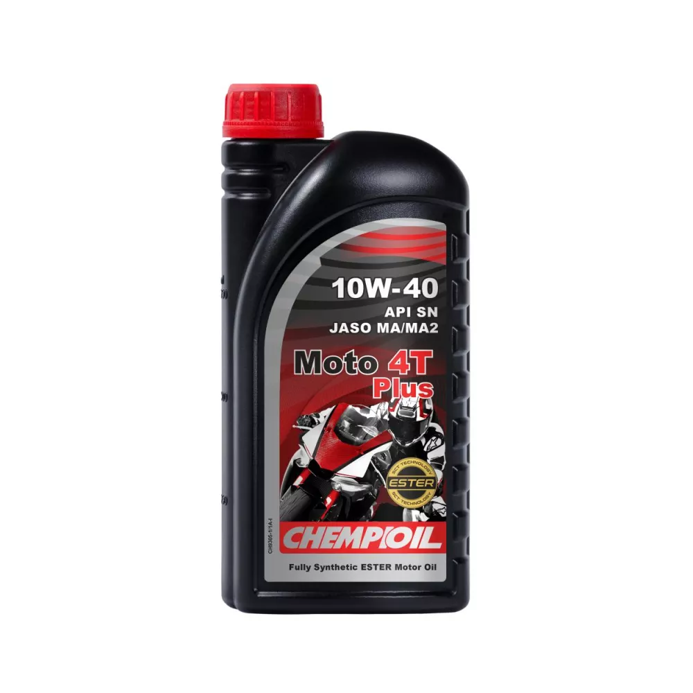 زيت موتسيكل و اسكوتر شامب أويل  4T 10W-40 1L تخليقي بالكامل 