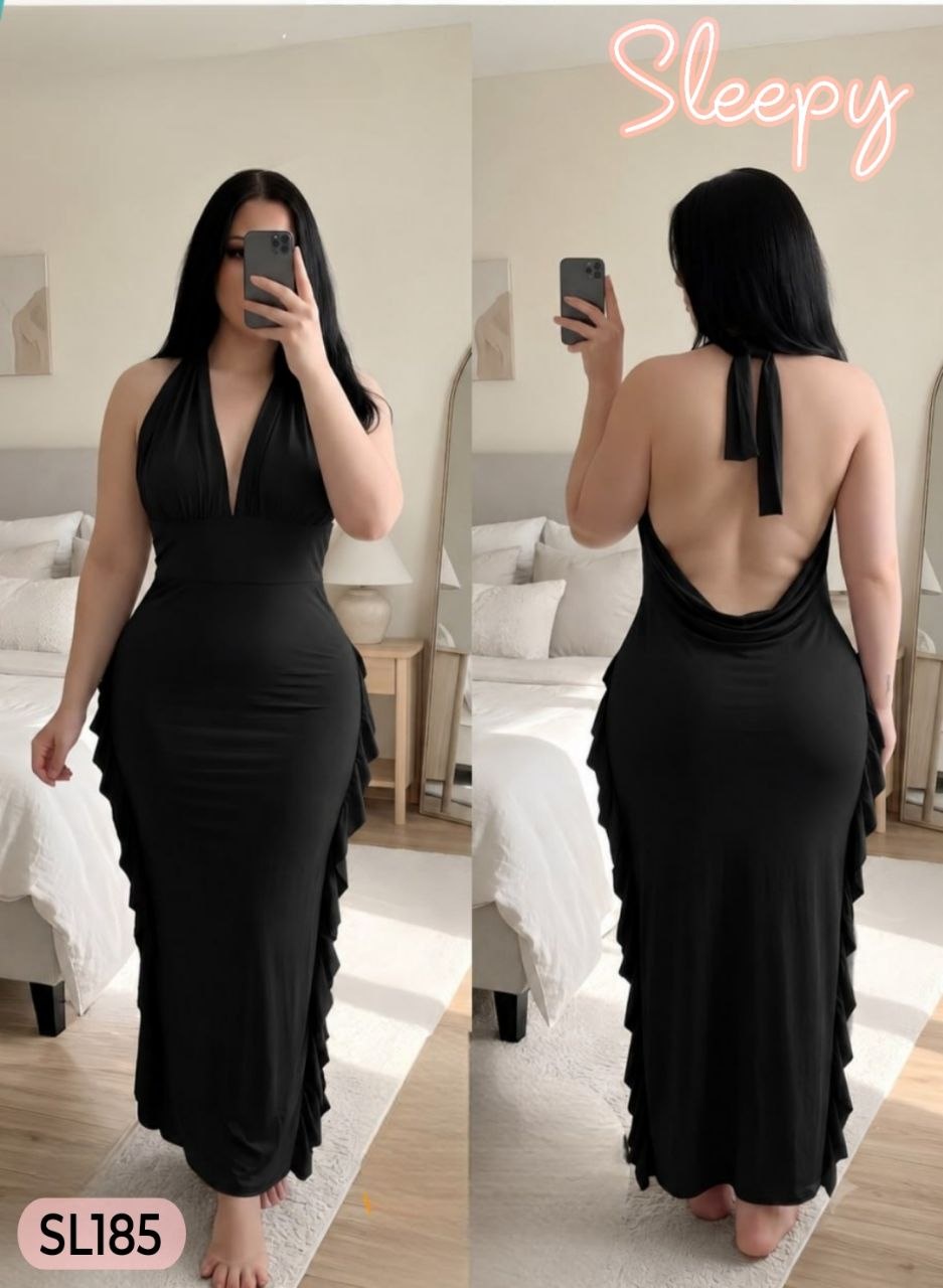 Flowing Ruffle Maxi Dress 185