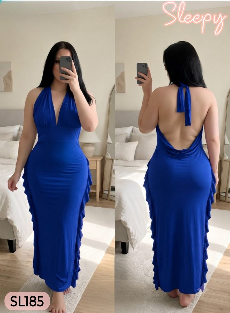 Flowing Ruffle Maxi Dress 185
