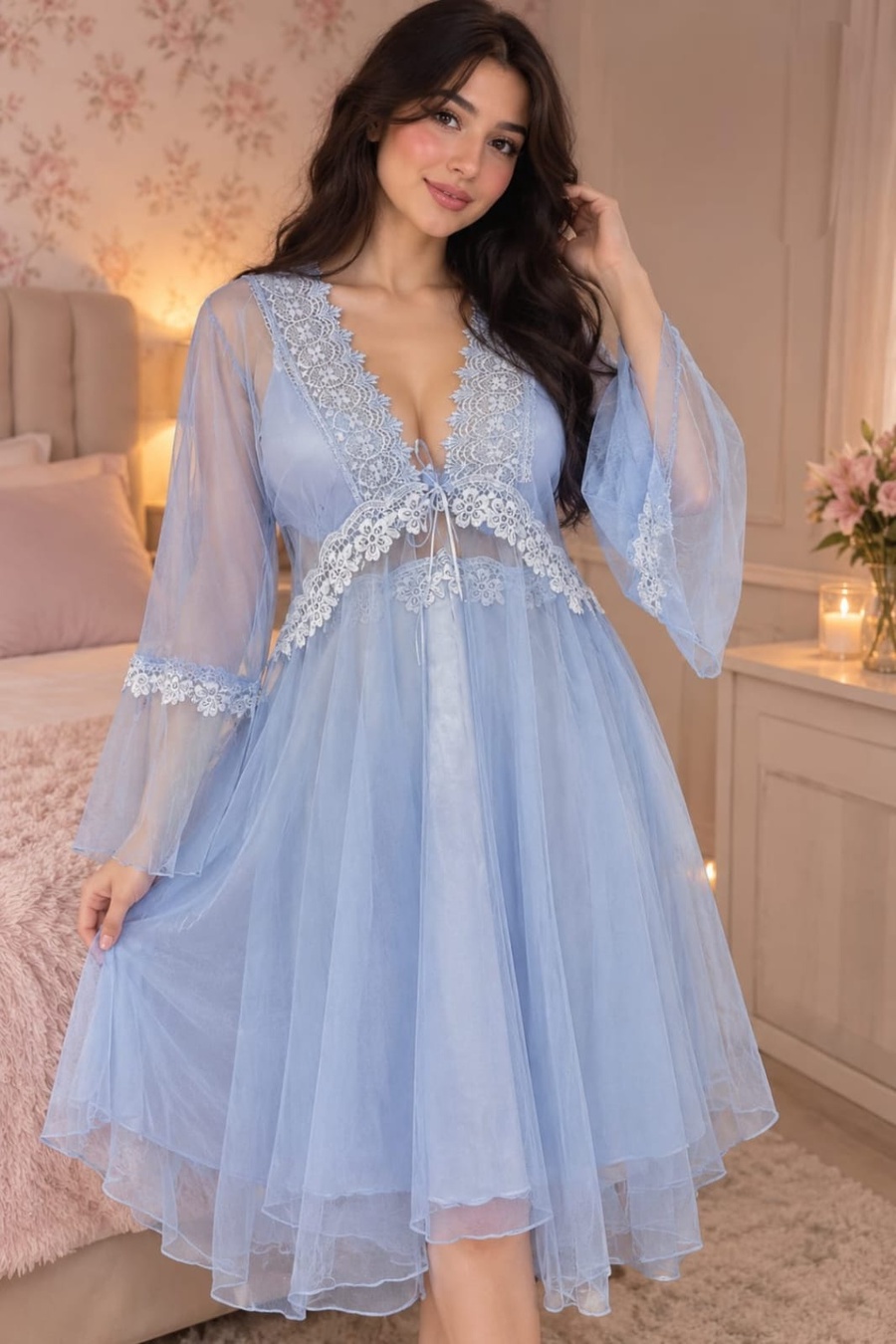 Romantic Flare Nightgown