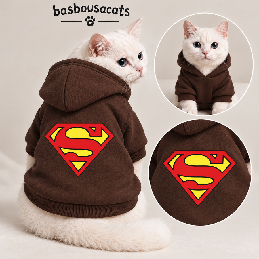 Super Man Cat Hoodie 
