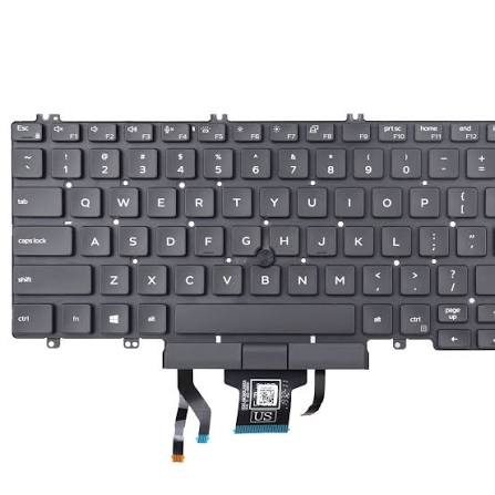 DELL Laptop Keyboard with Backlit with Pointer for Dell Latitude 5500 5501 5510 5511 Precision 3540 3541 3550 3551