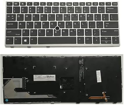 HP Keyboard for HP EliteBook 735-G5 735-G6 830-G5 830-G6 836-G6 with Backlit & with Mouse