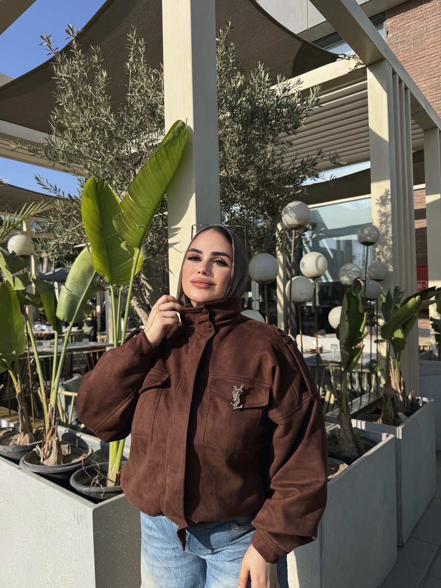 Imported Suede Utility Jacket (583)