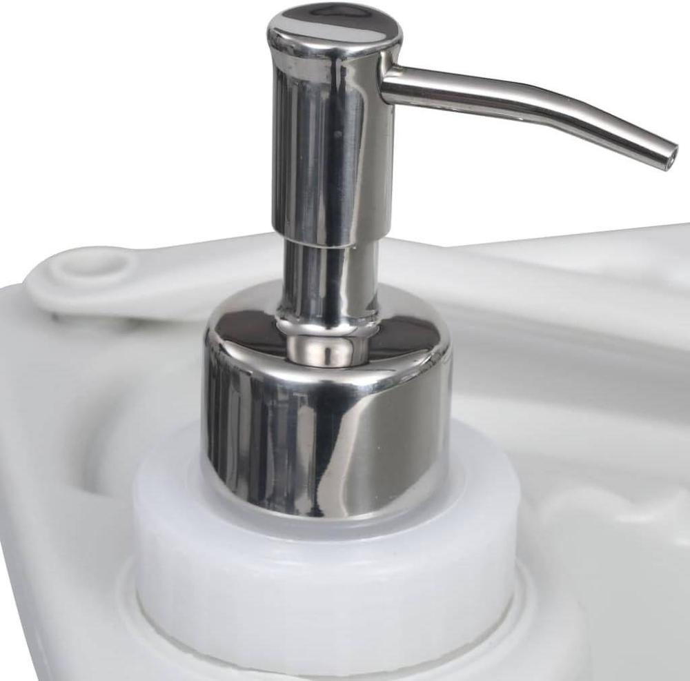 طقم حمام متنقل (كرسي تواليت + حوض) – Portable Camping Bathroom Set (Toilet and Sink Combo