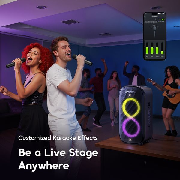 سماعة بلوتوث اورايمو SpaceBox Max لاسلكية، اسود - OBS-982
