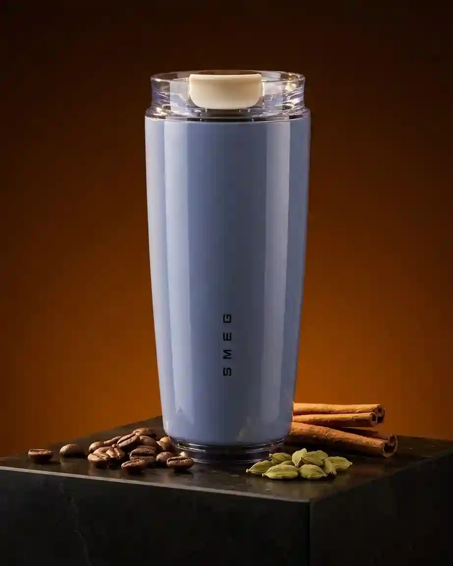 مج قهوة حراري SMEG سعة 320 مل - أزرق فاتح