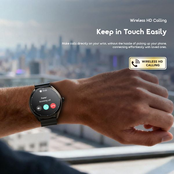 oraimo Watch Nova 2R Lite ساعة ذكية بشاشة AMOLED مقاس 1.43 بوصة وبطارية تدوم 30 يوماً