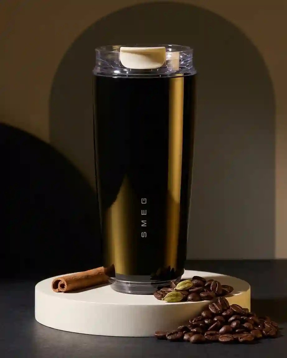 مج قهوة حراري SMEG سعة 320 مل - أسود