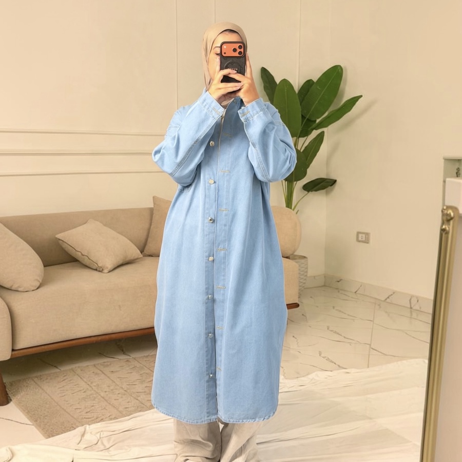 Long Denim Shirt