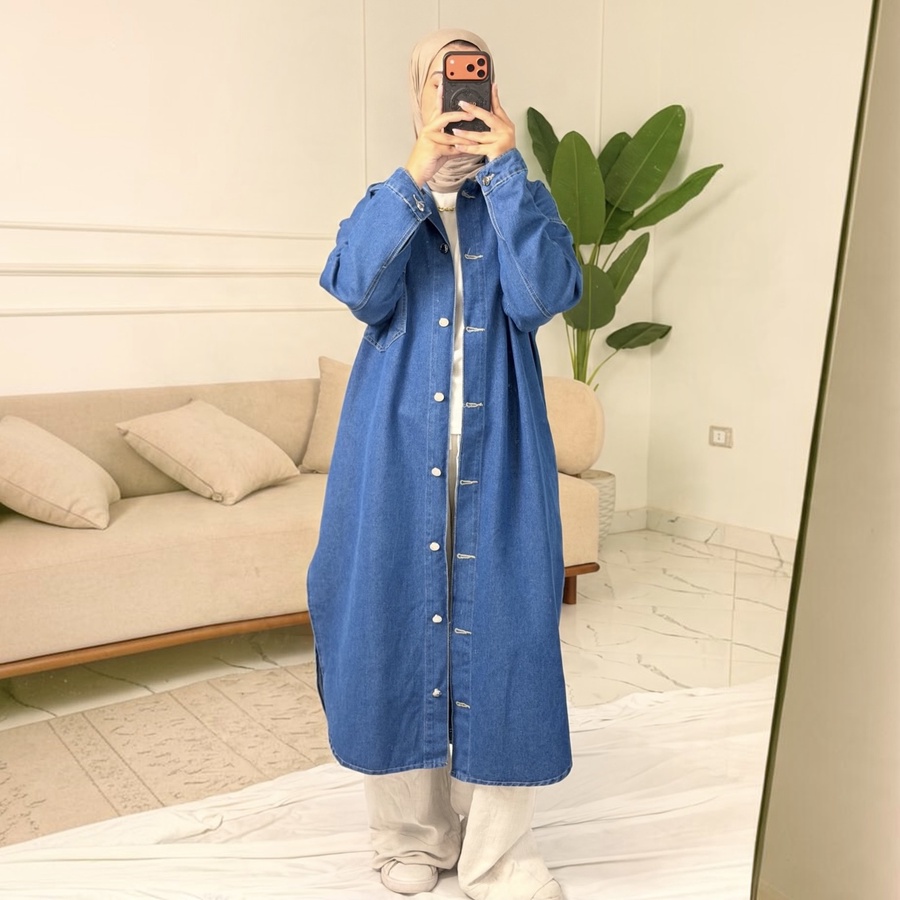Long Denim Shirt