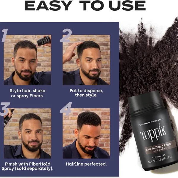 بودرة تظليل خط الشعر Hairline Shadow Powder - ألياف تكثيف الشعر وتغطية الفراغات 12 جرام - بني فاتح