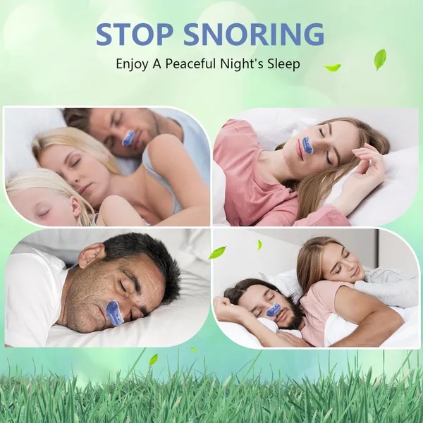 جهاز مضاد للشخير الذكي Anti-Snoring Device - مهدئ ومحسن التنفس قابل للشحن بـ USB