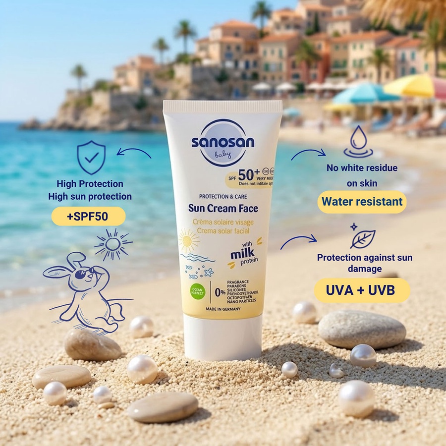 Sanosan Sun Cream Face SPF 50+ 30 ml