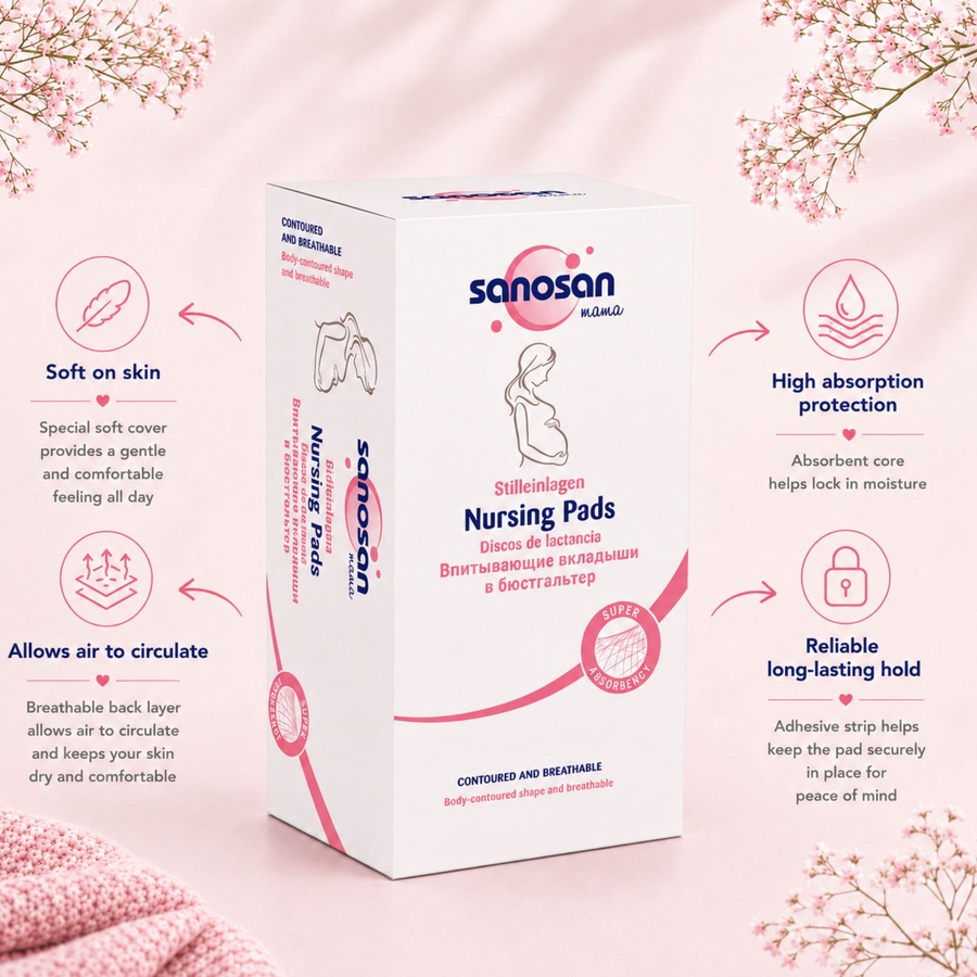 Sanosan Nursing Pads - 30 pcs