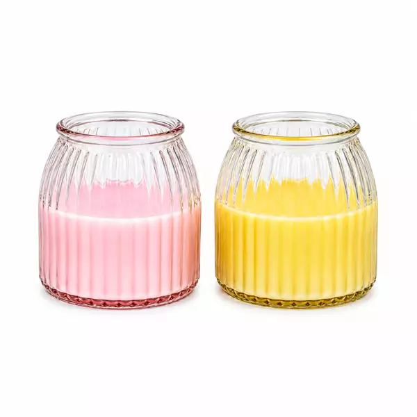 شمعة معطرة بتصميم كلاسيكي مضلع