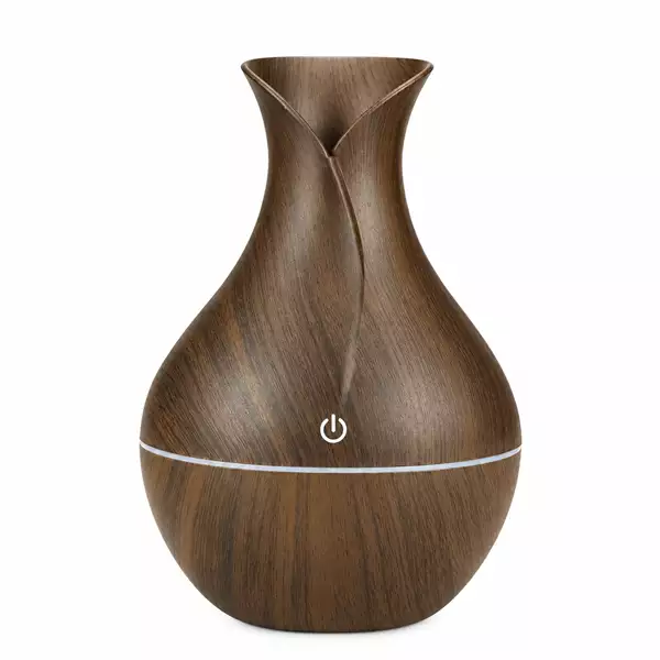 فواحة إلكترونية ذكية بتصميم خشب الجوز الداكن