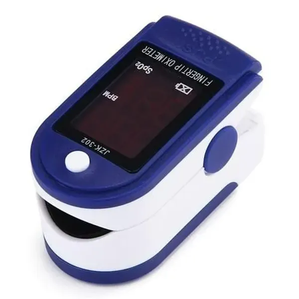 جهاز قياس الأكسجين في الدم ونبض القلب Pulse Oximeter - شاشة LED محمول للاستخدام المنزلي