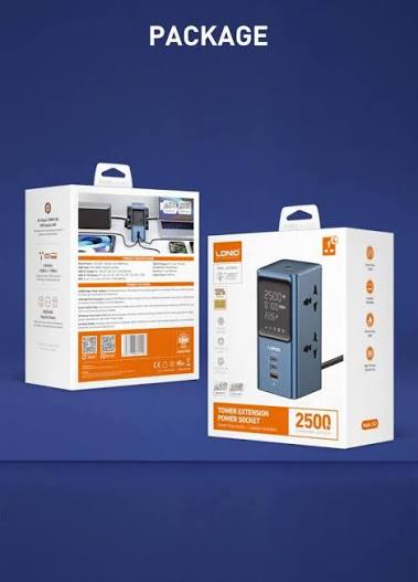 مشترك كهرباء لادنيو -45 وات- بطول 2 متر - LDNIO POWER SOCKET-(45W)-(2000MM) SC2
